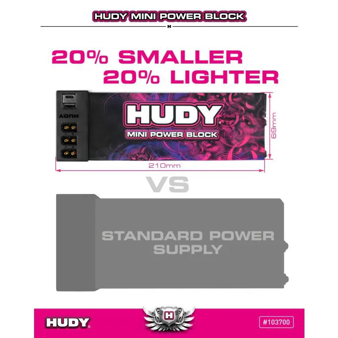 Hudy Mini Power Block 800W/ 67A - EU Plug
