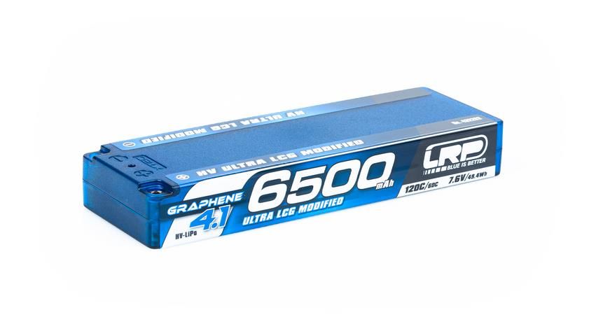 LRP HV ULTRA LCG MODIFIED GRAPHENE-4.1 6500MAH HARDCASE - 7.6V LIPO - 120C/60C