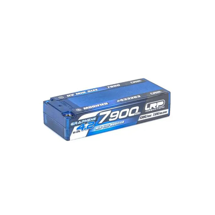 LRP - HV Mid Size Modified GRAPHENE-4.2 7900mAh Hardcase Battery - 7.6V LiPo - 130C/65C