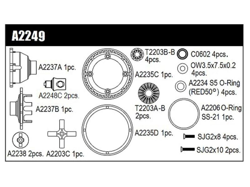 Mugen Seiki Differential Set