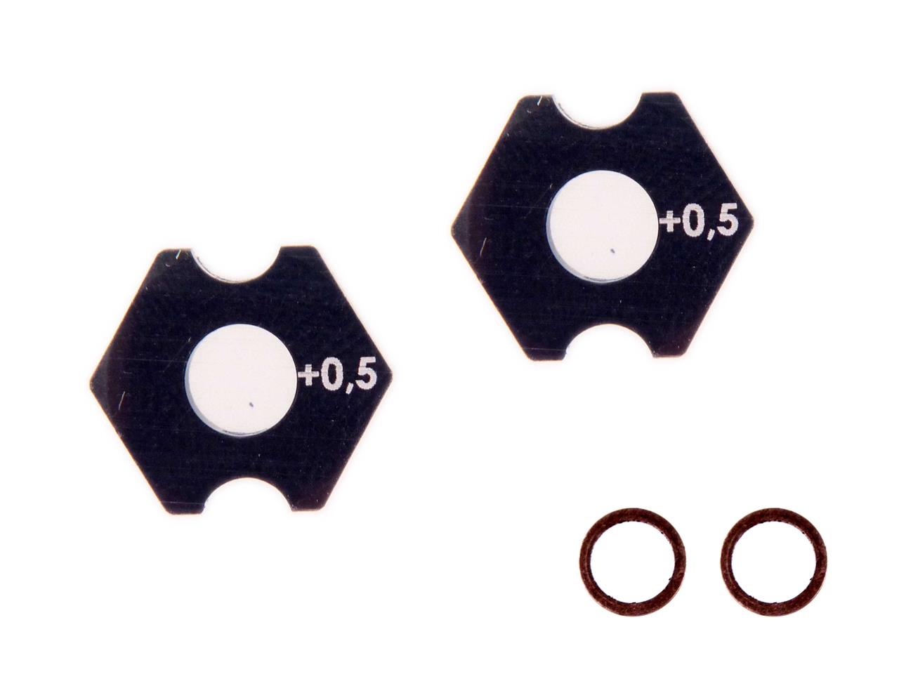 Mugen Seiki MTC-3 Aluminum Wheel Hex +0,5mm (2)