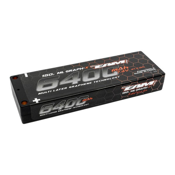 Team EAM - Multi Layer Graph-X 6400mAh Battery - 150C - 7.4V - 252g - 19.5mm - 2S ULCG LiPo