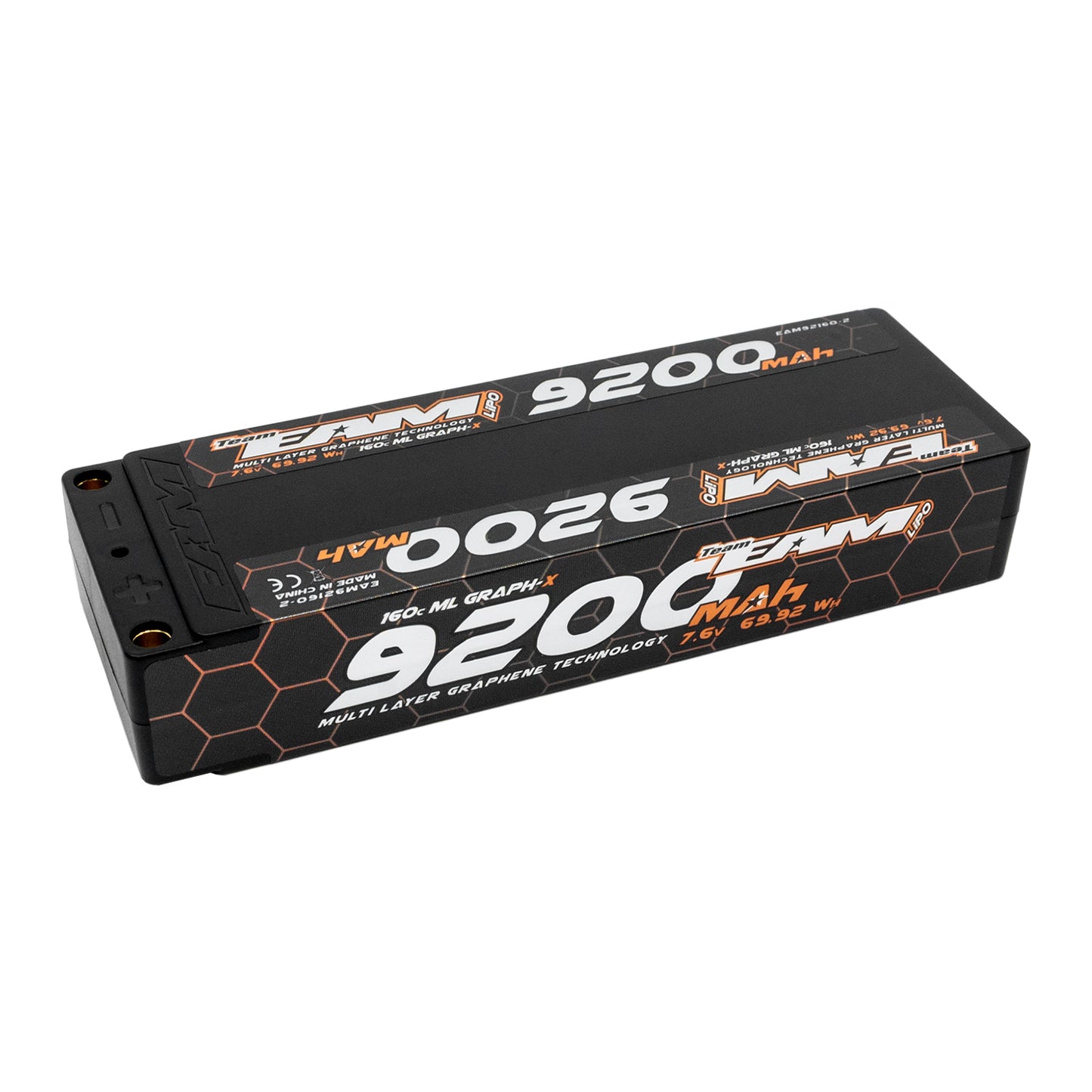 Team EAM - Multi Layer Graph-X 9200mAh Battery - 160C - 7.4V - 327g - 25.1mm - 2S LiPo
