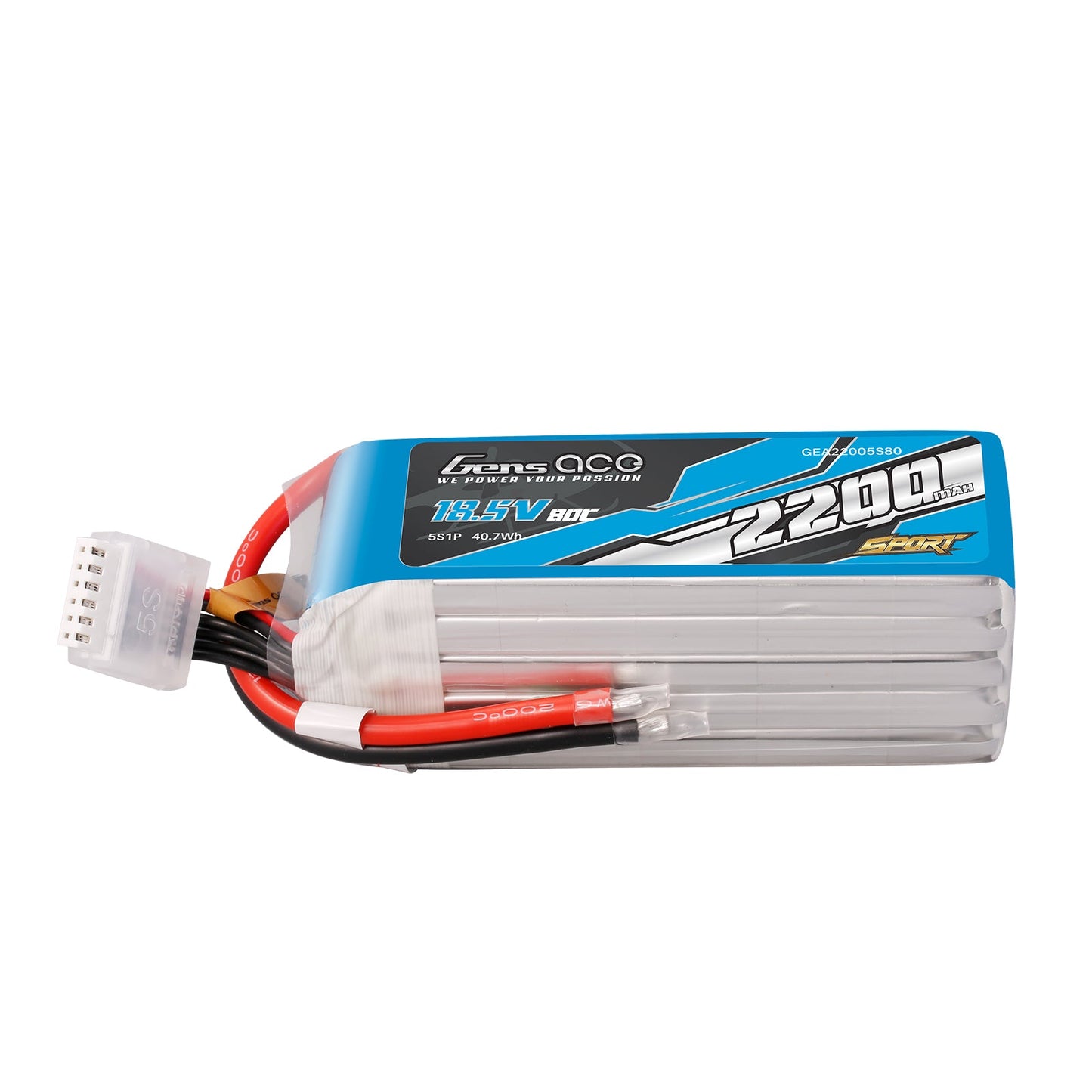 Gens Ace 2200mAh 18.5V 80C 5S1P Lipo Battery Pack ( F5B / F2B )