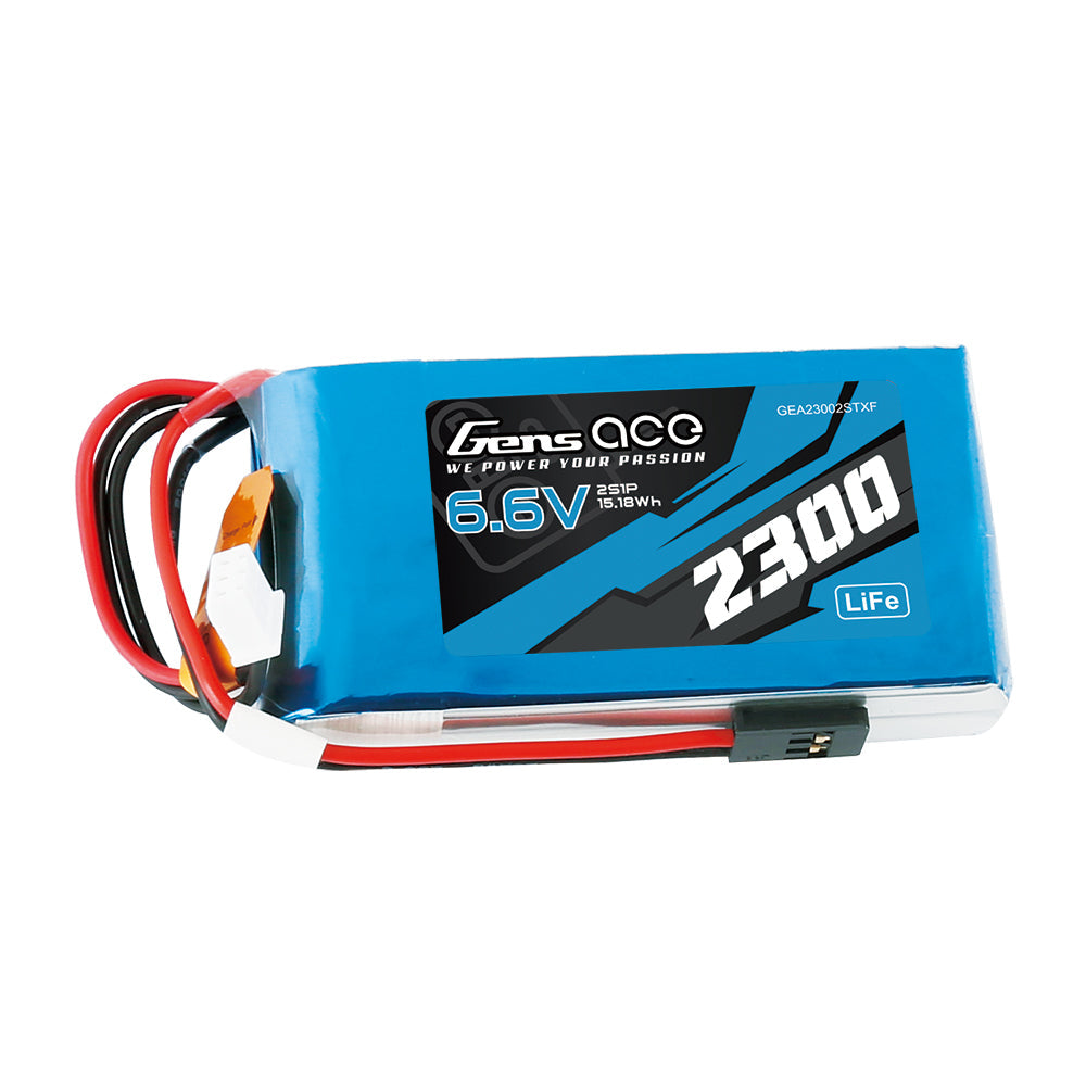 Gens Ace 2300mAh 6.6V 2S1P Li-Fe Battery for Radio Transmitter