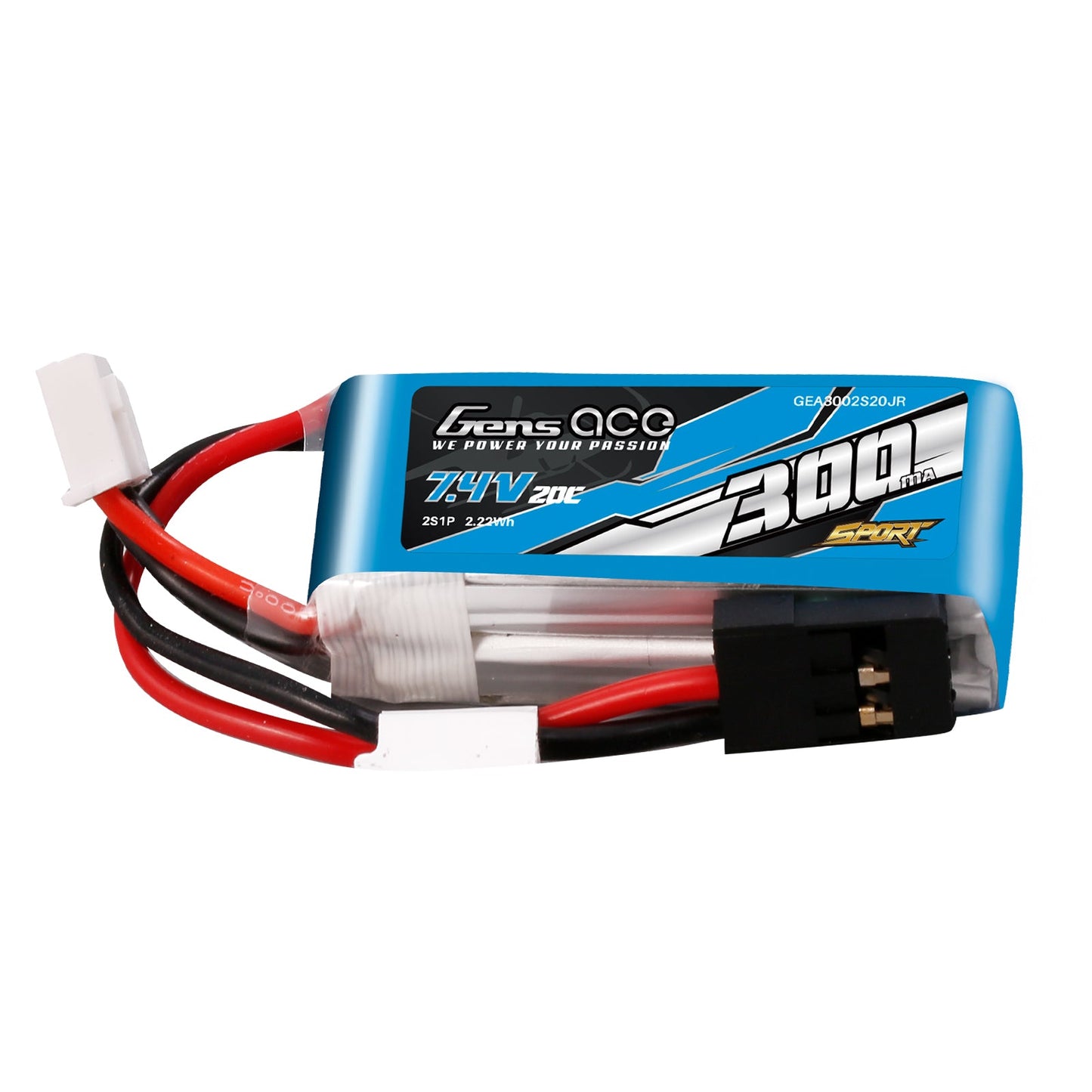 Gens Ace 300mAh 2S 7.4V 20C Lipo Battery? F3K ?