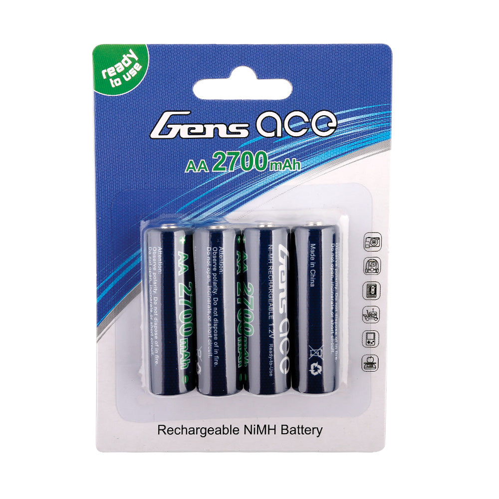 Gens Ace AA NIMH 2700mAh 1.2V Battery (4pcs)
