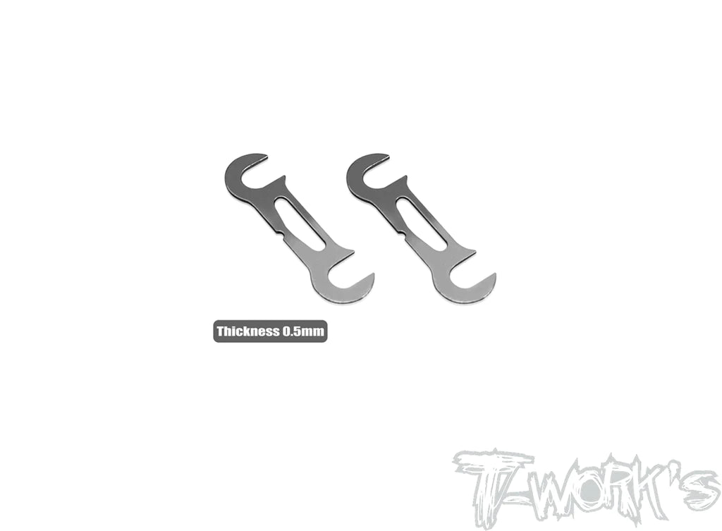 T-Works 0.5mm Rear Roll Center Spacer ( For Xray X4 / X4 2023 ) 2pcs.