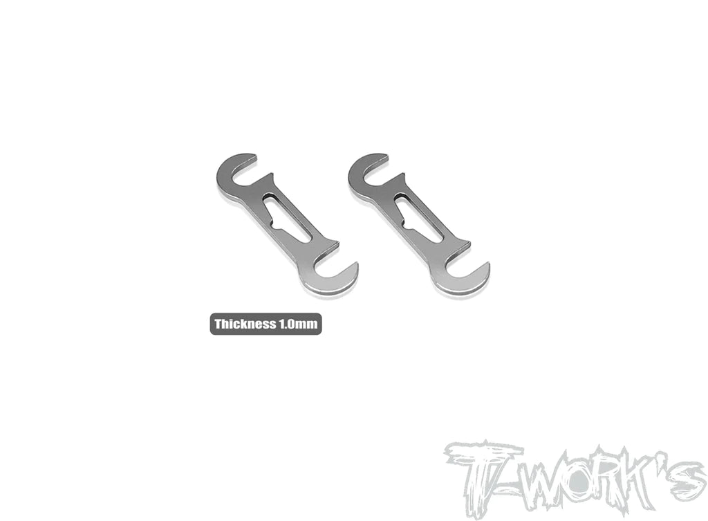 T-Works 1mm Rear Roll Center Spacer ( For Xray X4 / X4 2023 ) 2pcs.