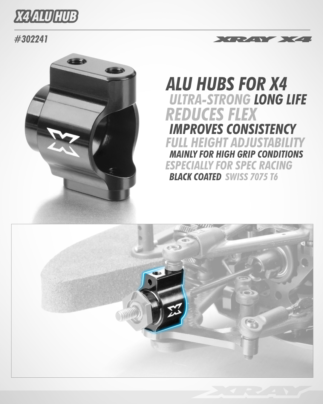 X4 ALU HUB - SWISS 7075 T6