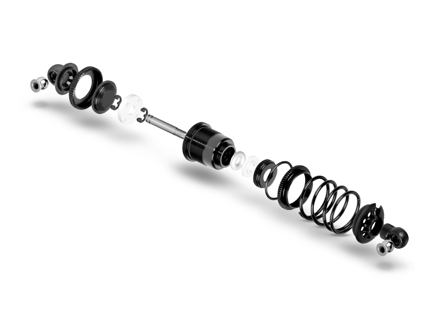 XLP Alu Shock Absorber - Set - Black (2)