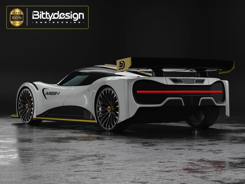 BITTYDESIGN ARES-1 1/10 GT CLEAR BODY 190MM
