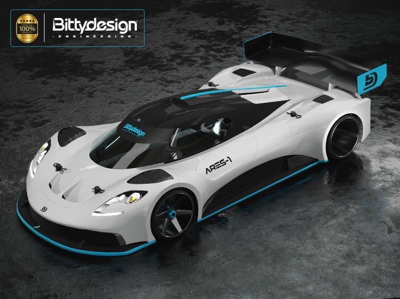 BITTYDESIGN GT12 BODY ARES-1 FOR 1/12 SUPASTOX CLASS