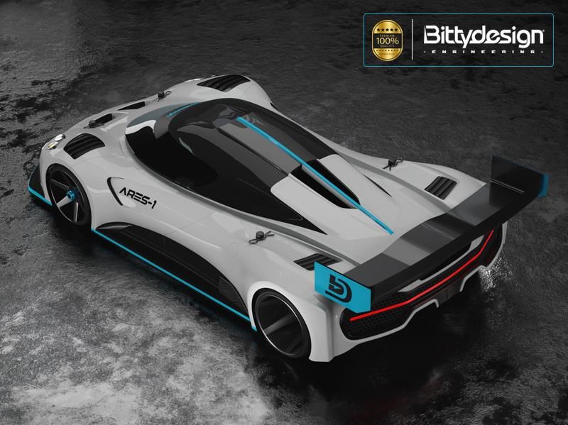 BITTYDESIGN GT12 BODY ARES-1 FOR 1/12 SUPASTOX CLASS