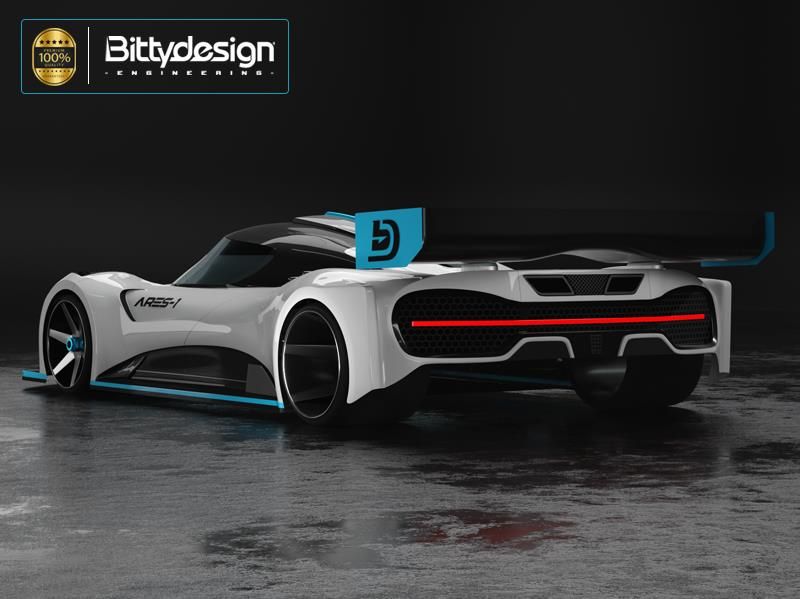 BITTYDESIGN GT12 BODY ARES-1 FOR 1/12 SUPASTOX CLASS