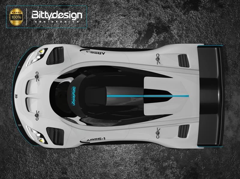 BITTYDESIGN GT12 BODY ARES-1 FOR 1/12 SUPASTOX CLASS