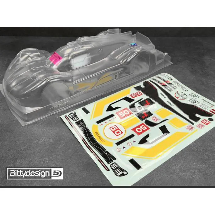 Bittydesign 499T clear Hypercar body 1/10 TT-02