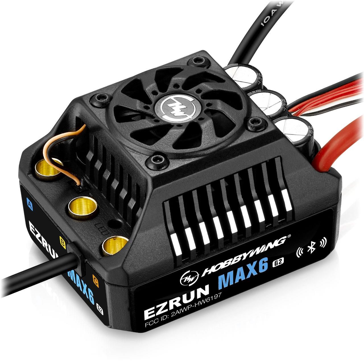HOBBYWING EZRUN MAX6 G2,200A, 1/6 ESC WATERPR, #HW30105100