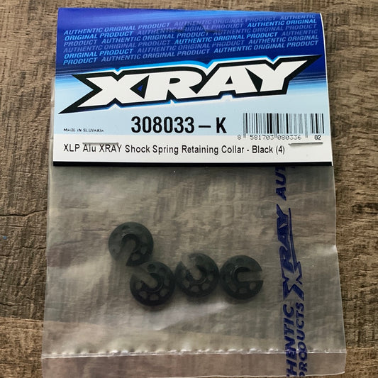 XLP ALU XRAY SHOCK SPRING RETAINING COLLAR - BLACK (4)