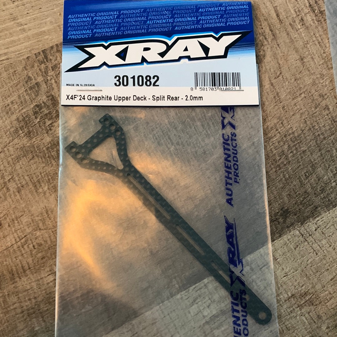 X4F'24 GRAPHITE UPPER DECK - SPLIT REAR - 2.0MM