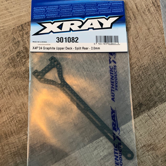 X4F'24 GRAPHITE UPPER DECK - SPLIT REAR - 2.0MM