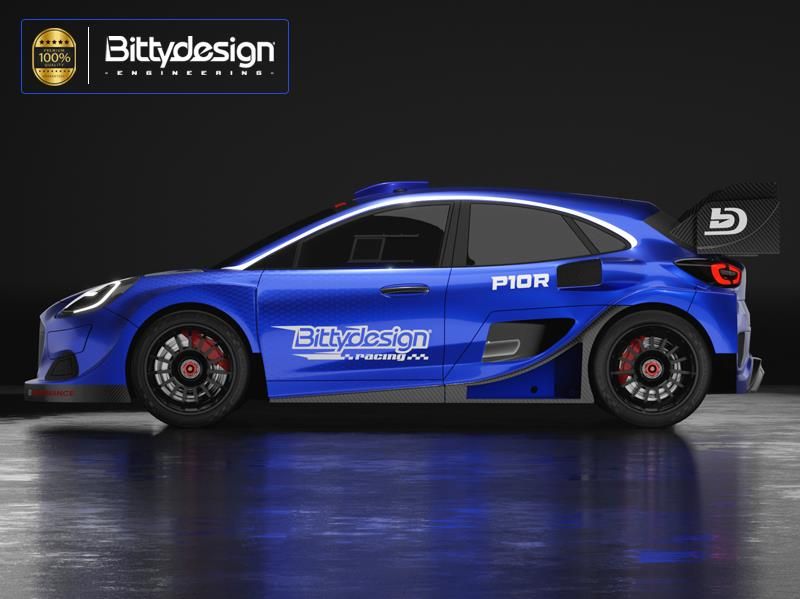 BITTYDESIGN P10R CLEAR BODY 1/10 RALLY 190MM, LIGHT WEIGHT 0,75MM
