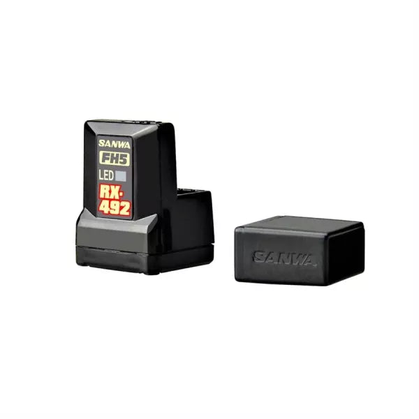 Sanwa RX-492 (FH5/FH5U, SXR Response) Waterproof Telemetry Receiver with Internal Antenna