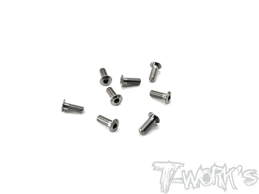 T-Work`s M3 x 8mm Hex Socket Head Low Profile Half Thread Screws