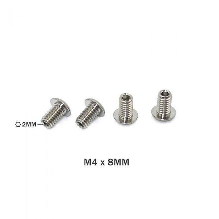 T-WORKS 64 Titanium Down Stop Screws ( M4 x 8mm ) 4pcs.