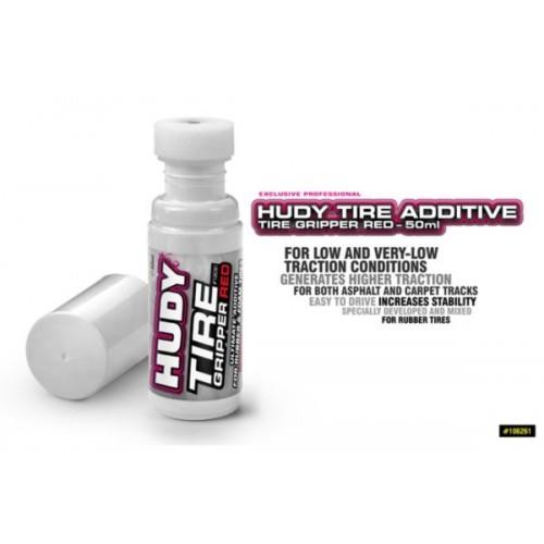 HUDY TIRE ADDITIVE - TIRE GRIPPER RED - 50ML