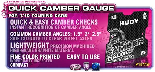 HUDY GRAPHITE QUICK CAMBER GAUGE 1.5deg, H107750