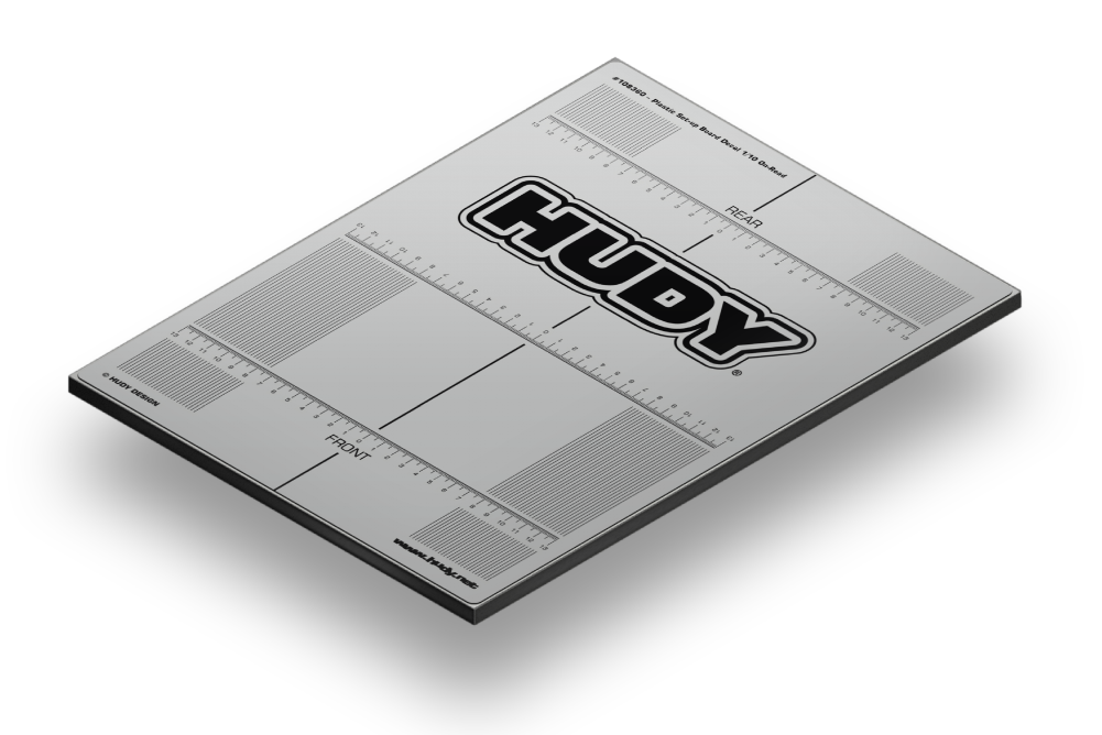 PLASTIC SET-UP BOARD DECAL 282x386mm - 1/10 TC