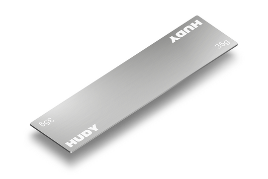 HUDY STAINLESS STEEL BATTERY WEIGHT 35G - SLIM LIPO BATTERIES