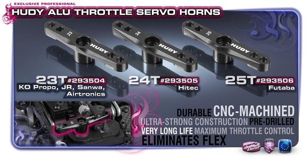 ALU THROTTLE SERVO HORN 1/8 OFF-ROAD KO PROPO, JR, SANWA, A, H293504