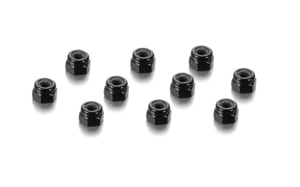 ALU NUT M3 - BLACK (10), H296530-K