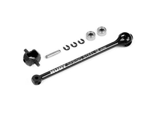 X4 ECS BB DRIVE SHAFT 58MM - HUDY SPRING STEEL - SET