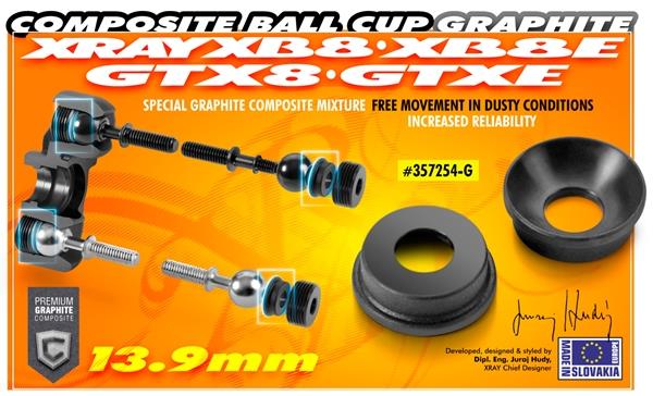 COMPOSITE BALL CUP 13.9 MM - GRAPHITE (2)