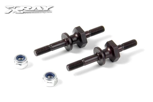 STEEL M3/M3 SCREW SHOCK PIVOT BALL WITH HEX (2)