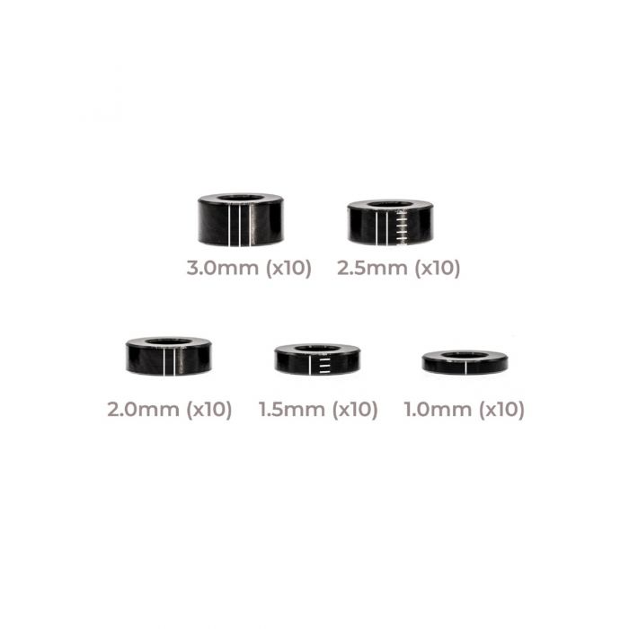 OfficinaRC Alu Smart Shim 3x6 Kit - (50)