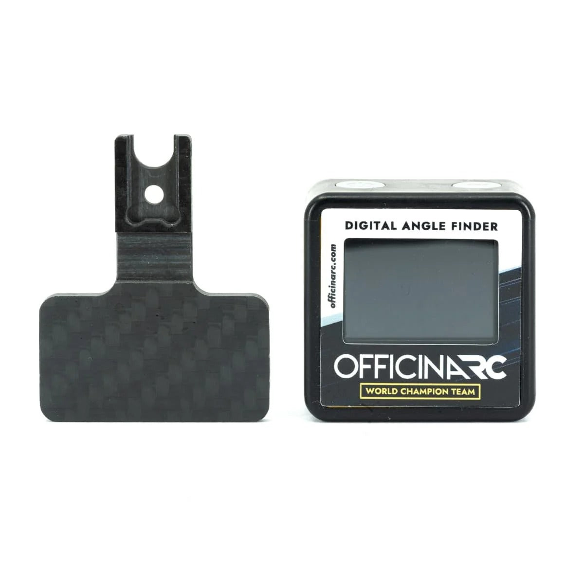 OfficinaRC Digital Caster Angle Finder with Carbon Plate