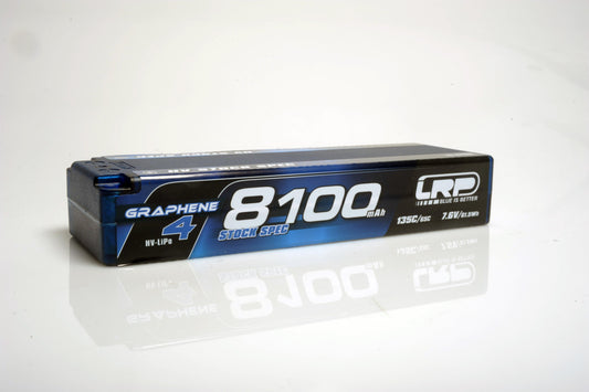 HV Stock Spec GRAPHENE-4 8100mAh Hardcase Akku - 7.6V LiPo - 135C/65C