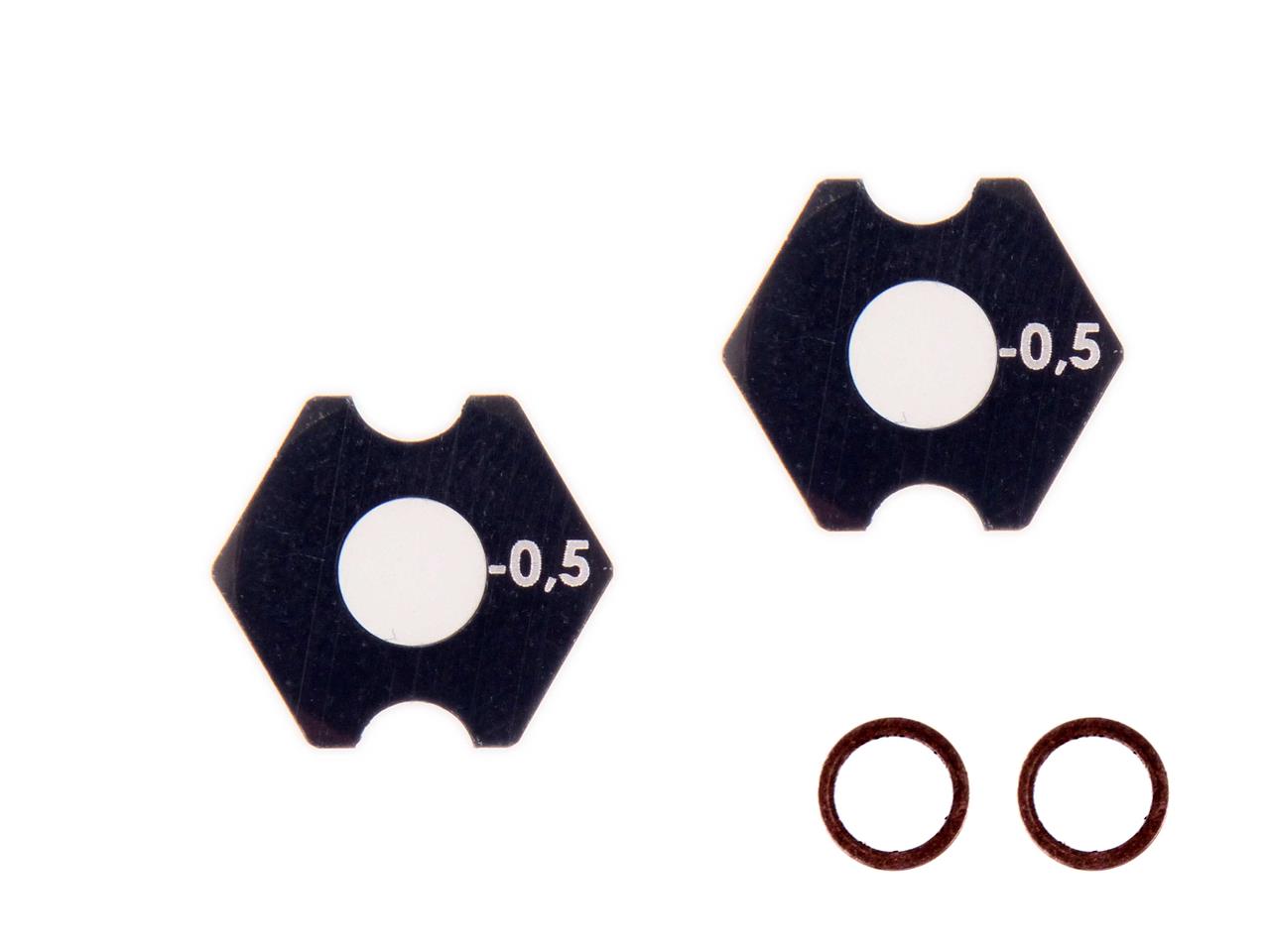 Mugen Seiki MTC-3 Aluminum Wheel Hex -0,5mm (2)