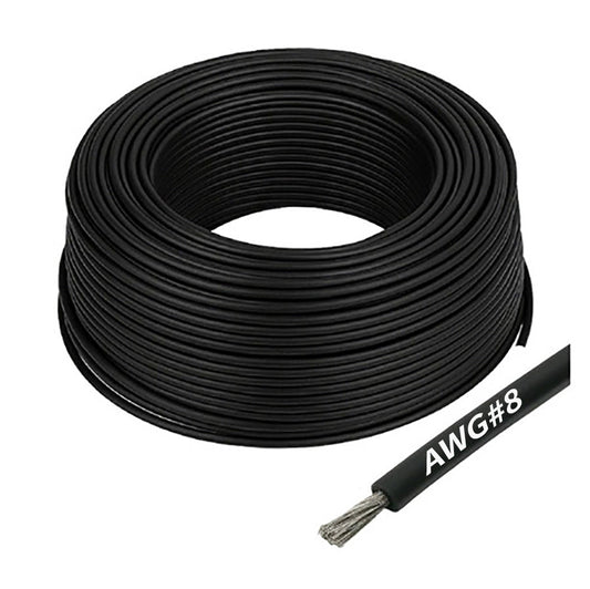 Gens Ace AWG#8 Silicone Wire - Black x 1M Each