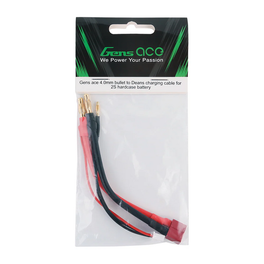 Gens Ace 2S charge cable: 4.0mm bullet to Deans(T)