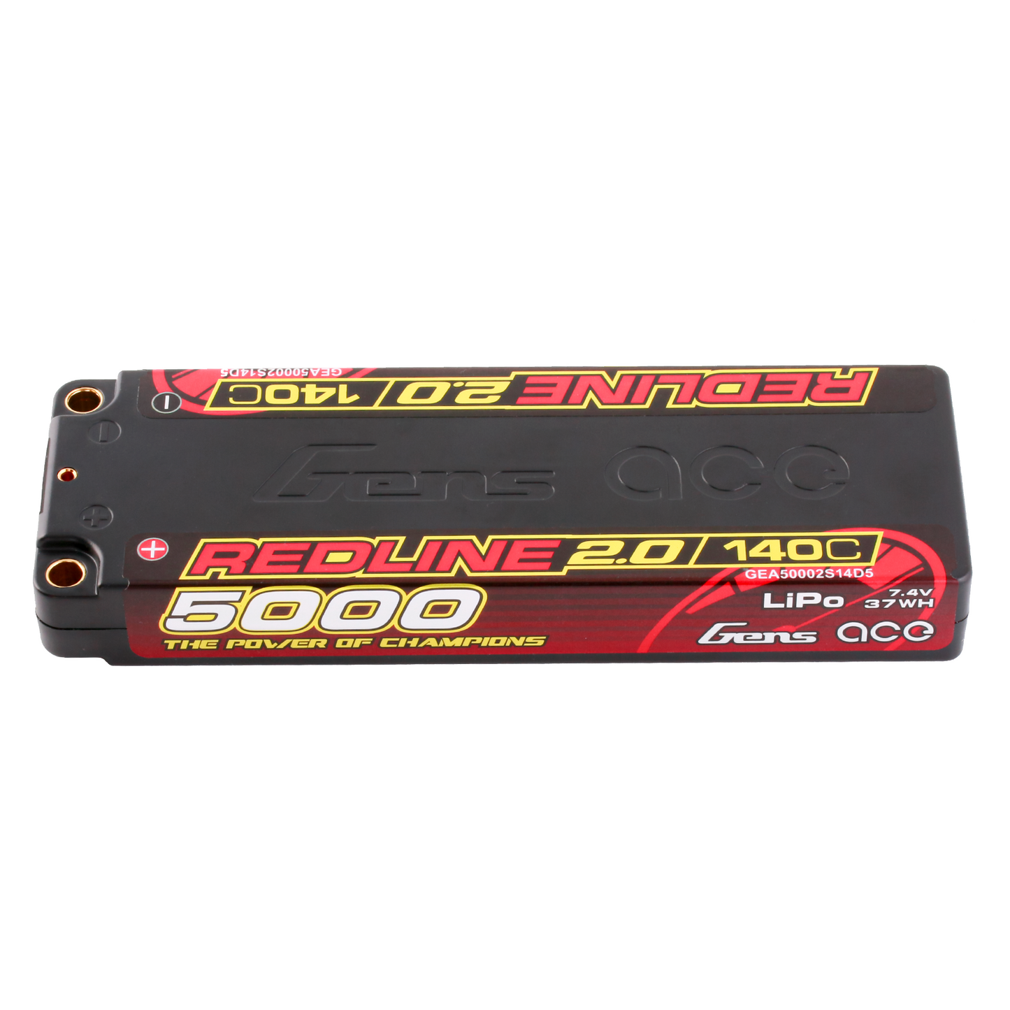 Gens Ace Redline 2.0 Series 5000mAh 2S 7.4V 140C HardCase Lipo Battery Pack with Hardcase 56#