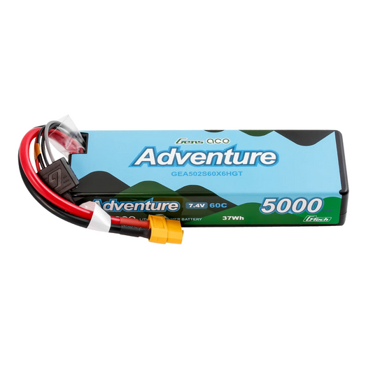 Gens Ace Adventure G-Tech 5000mAh 2S1P 7.4V 60C Lipo Battery XT60