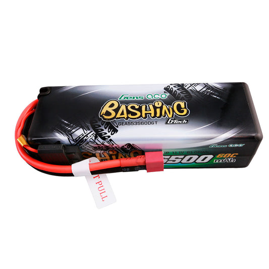 Gens Ace G-Tech 5500mAh 11.1V 3S 60C HardCase 15# car Lipo Battery with T-plug