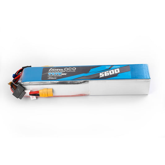 Gens Ace G-Tech 5600mAh 44.4V 80C 12S1P Battery Pack with XT90 plug