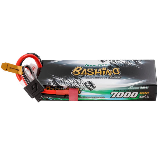 Gens Ace G-Tech  7000mAh 7.4V 60C 2S1P Lipo Battery Pack with T-Plug Bashing Series