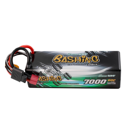 Gens Ace G-Tech  7000mAh 11.1V 60C 3S1P Lipo Battery Pack with T-Plug Bashing Series